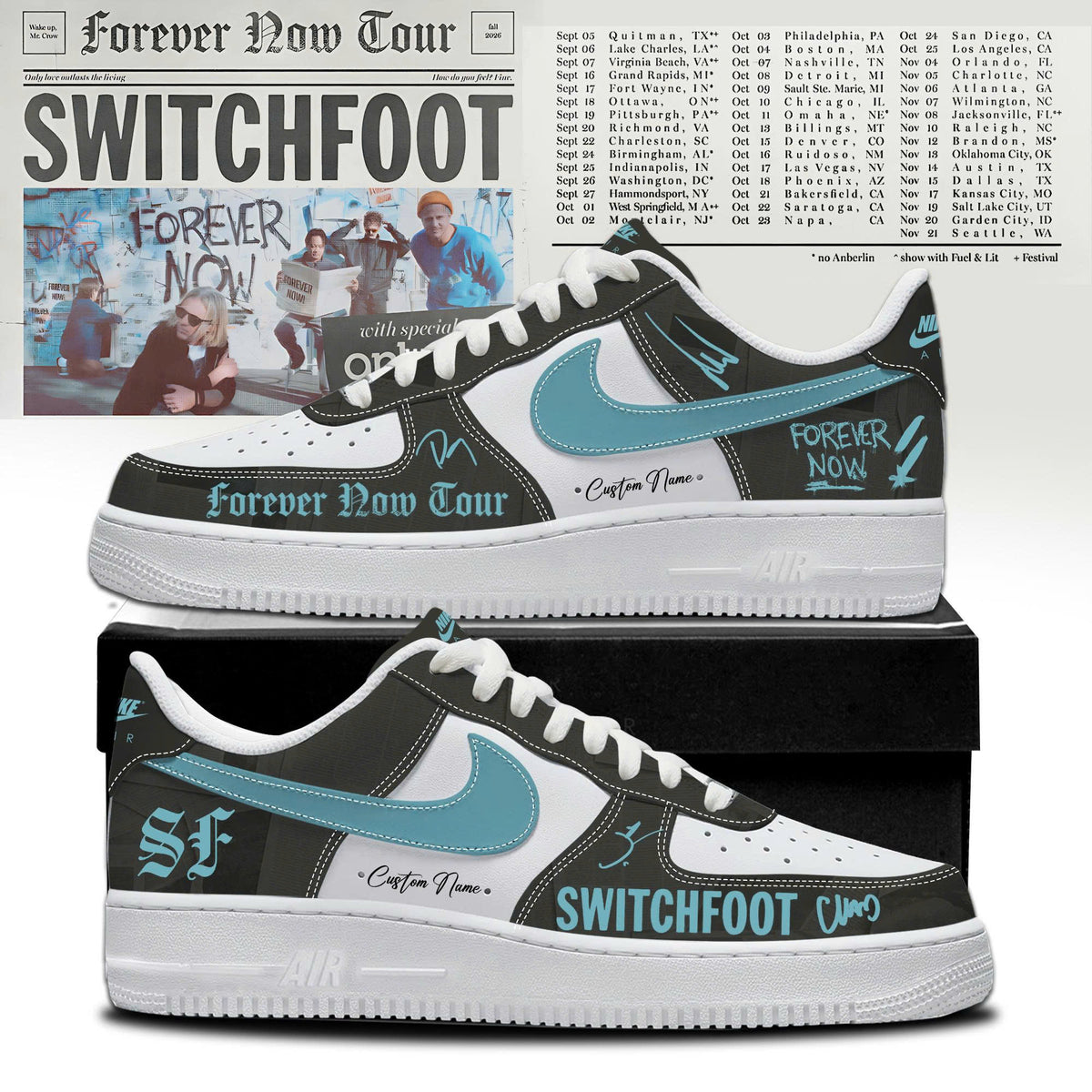 _SF FOREVE NOW TOUR 2026 Limited Edition AF1 Sneakers