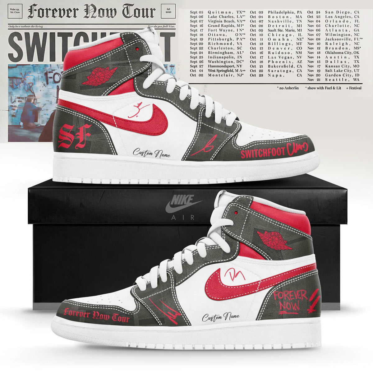 _SF FOREVE NOW TOUR 2026 Limited Edition AJ1 Sneakers
