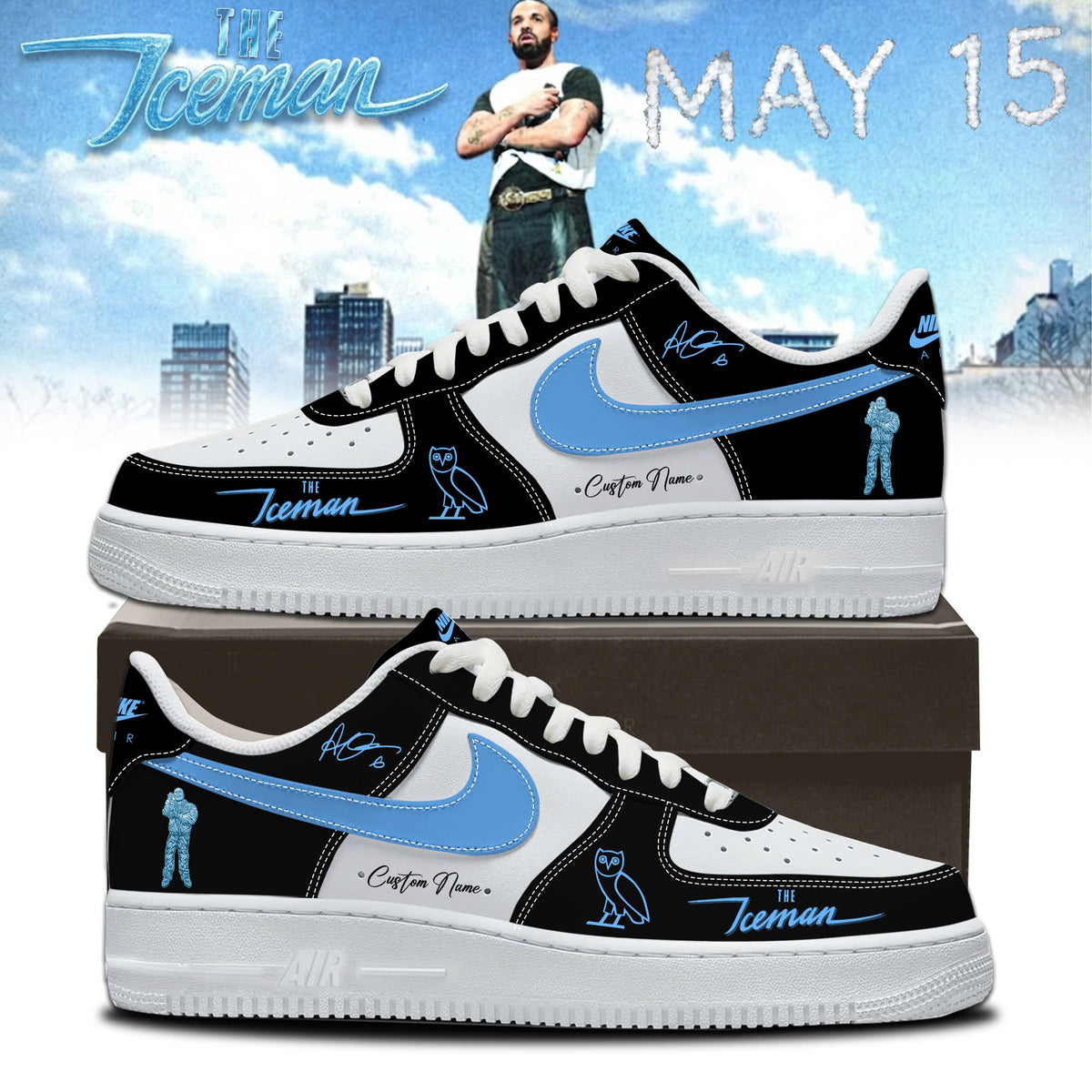 The Ice Man2026 Limited Edition AF1 Sneakers