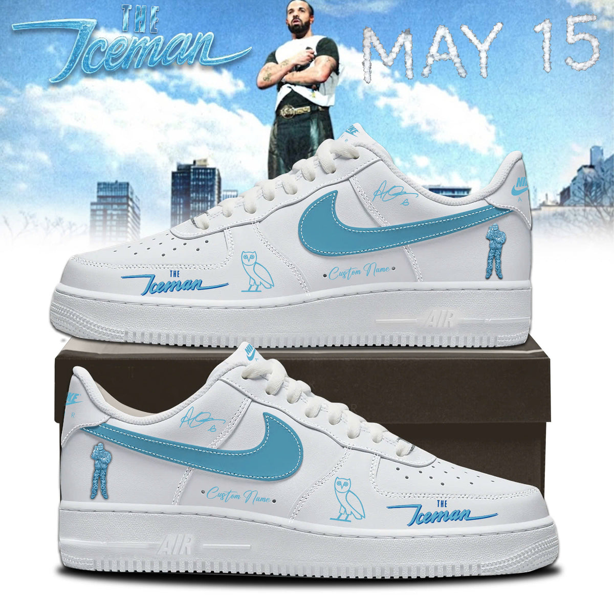 The Ice Man2026 Limited Edition AF1 Sneakers