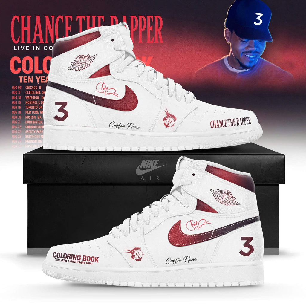 CTR “Coloring Book” 10 Year Anniversary Tour Limited Edition AJ1 Sneakers