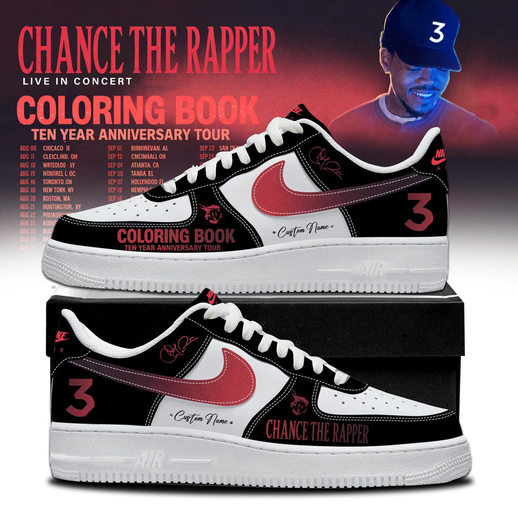 CTR "Coloring Book" 10 Year Anniversary Tour Limited Edition AF1 Sneakers