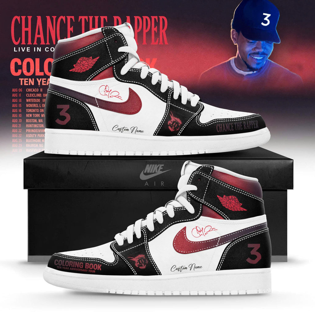 CTR “Coloring Book” 10 Year Anniversary Tour Limited Edition AJ1 Sneakers