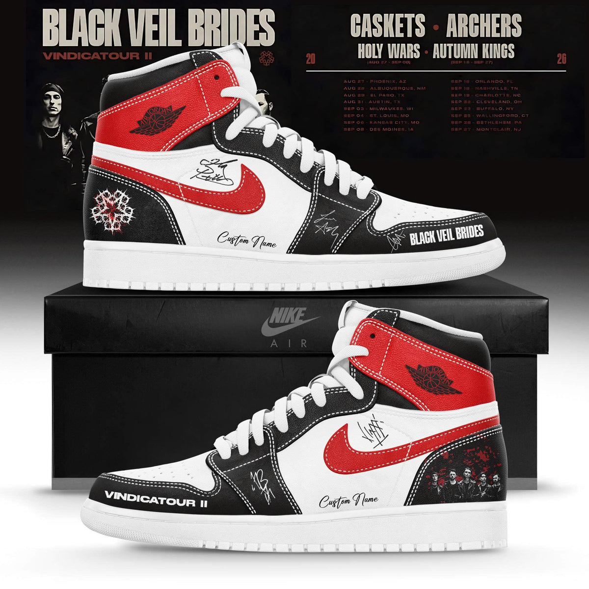 _BVB "VINDICATOUR II" Tour 2026 Limited Edition AJ1 Sneakers