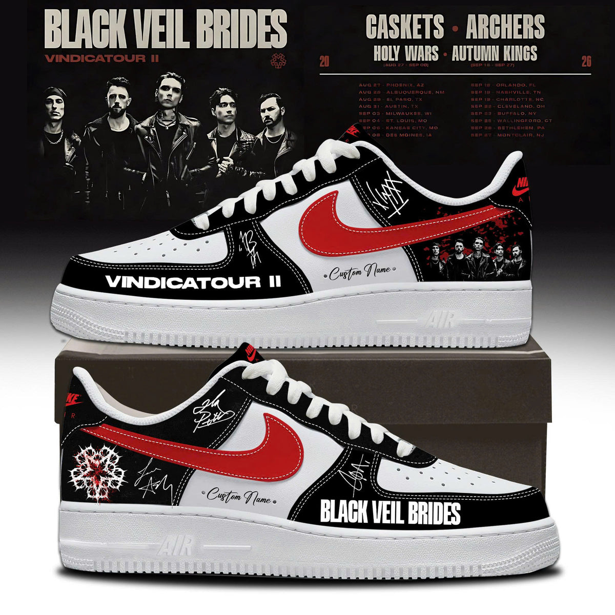_BVB "VINDICATOUR II" Tour 2026 Limited Edition  AF1 Sneakers