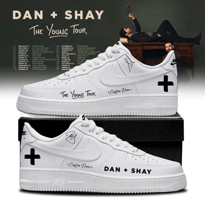 Dan + Shay  “The Young Tour" 2026 Limited Edition AF1 Sneakers