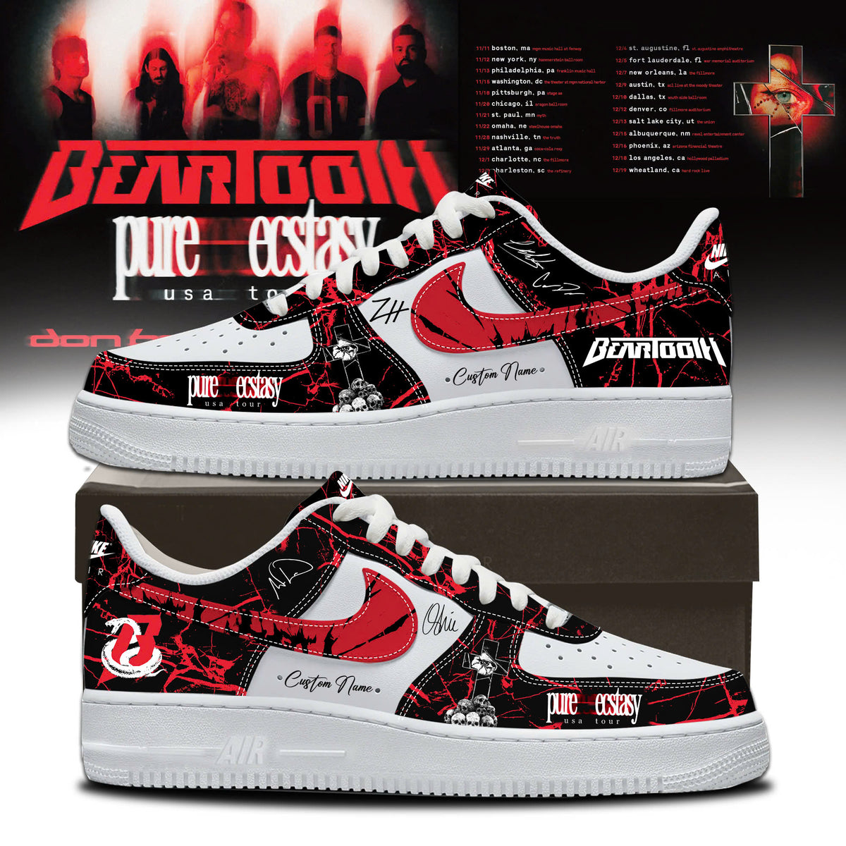 Pure Ecstasy World Tour 2026 Limited Edition AF1 Sneakers