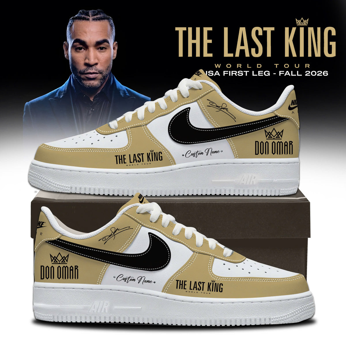 THE LAST KING WORLD TOUR 2026 Limited Edition AF1 Sneakers