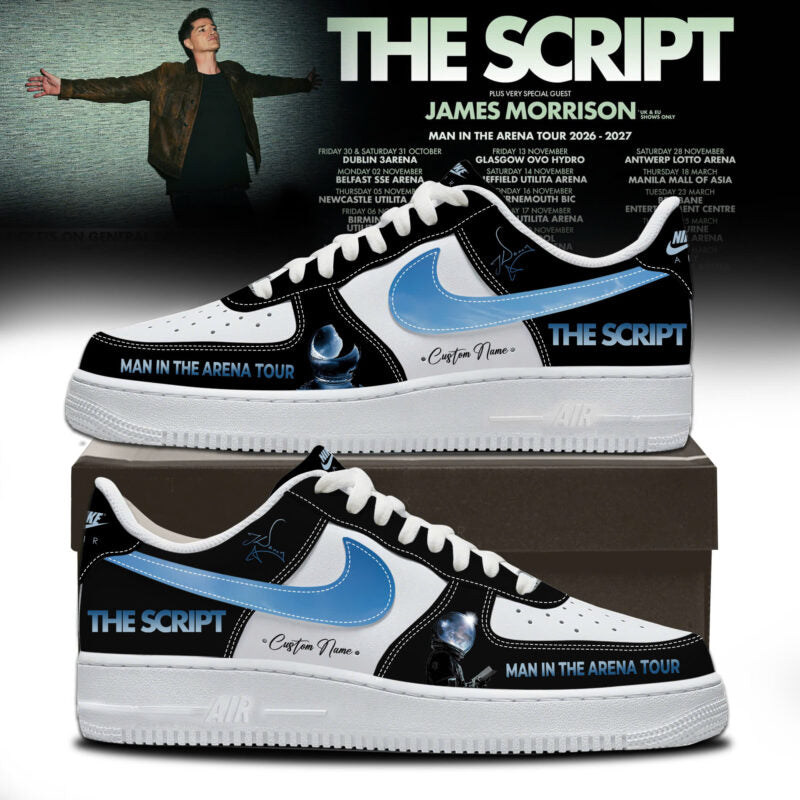 The Script – Man In The Arena World Tour 2026 Limited Edition AF1 Sneakers