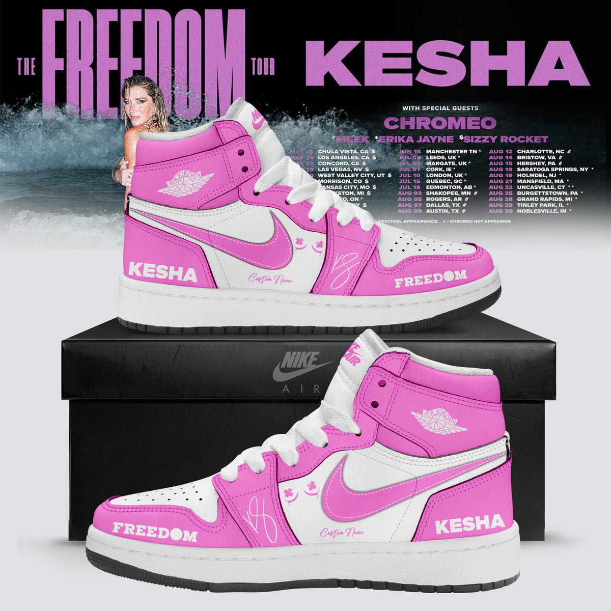 KS The Freedom Tour 2026 Limited Edition AJ1 Sneakers
