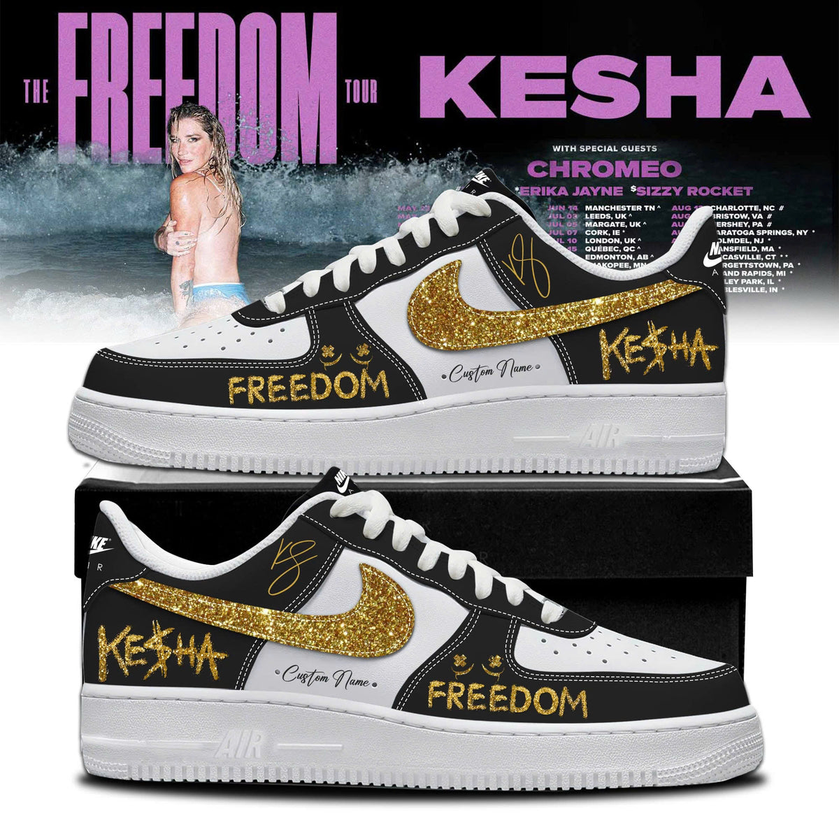 KS The Freedom Tour 2026 Limited Edition AF1 Sneakers