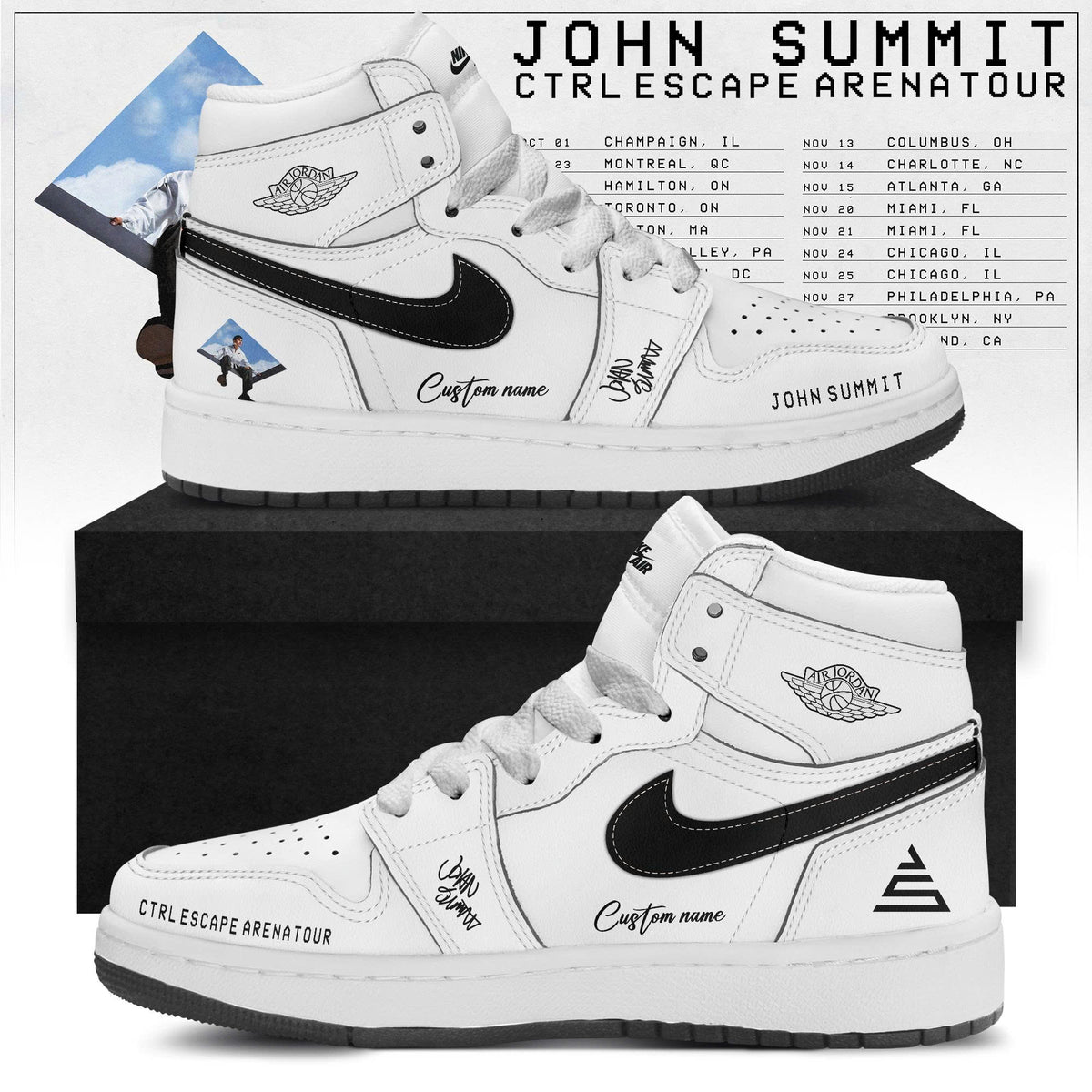 JS - CTRL ESCAPE Arena Tour 2026  Limited Edition AJ1 Sneakers