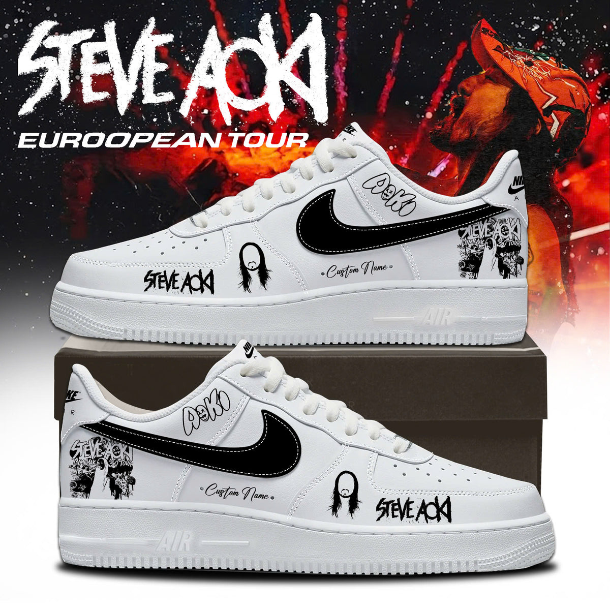 SA EUROPEAN TOUR 2026 Limited Edition AJ1 Sneakers