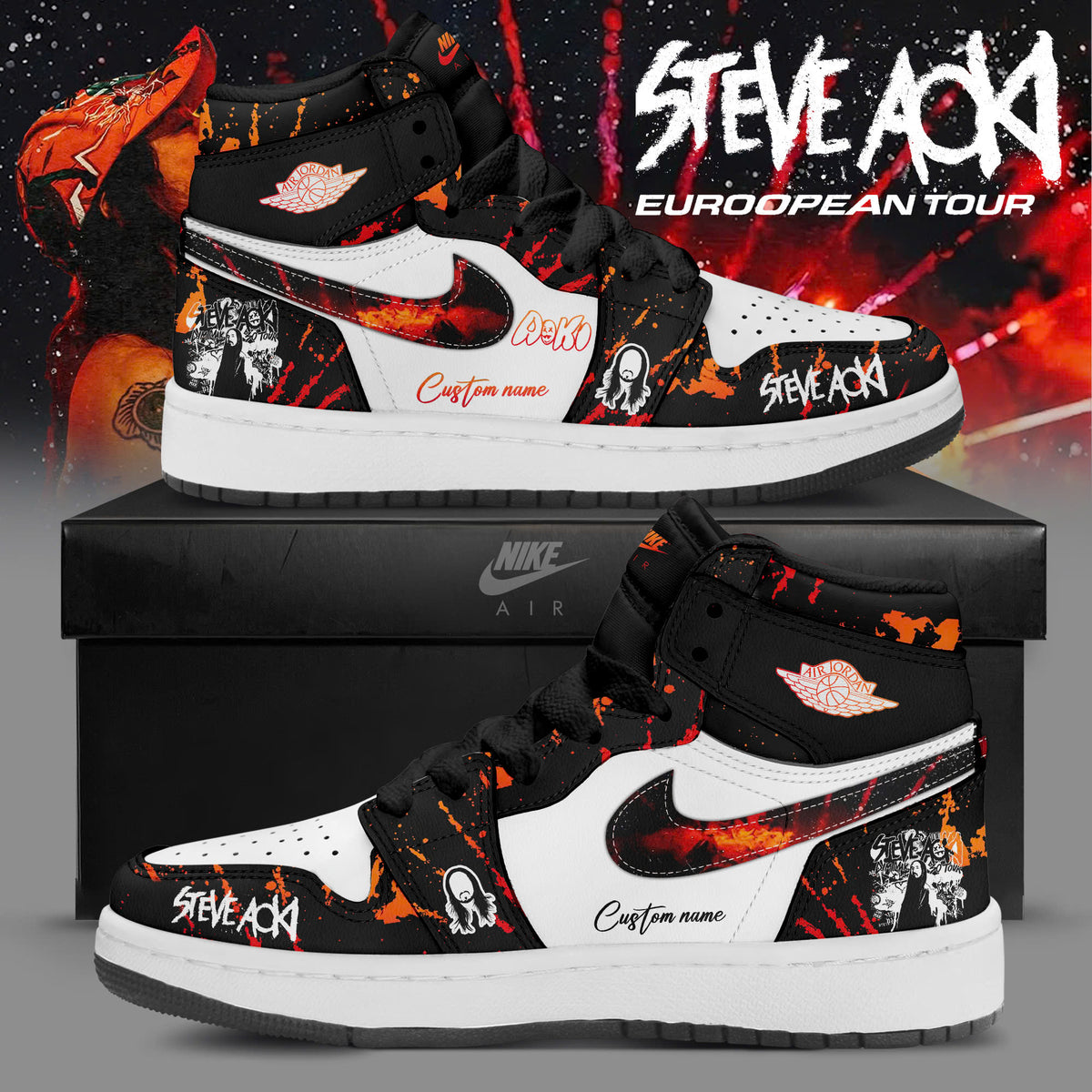 SA  EUROPEAN TOUR 2026 Limited Edition AJ1 Sneakers