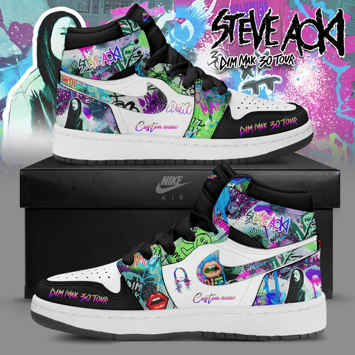SA  Dim Mak 30 Tour Limited Edition AJ1 Sneakers