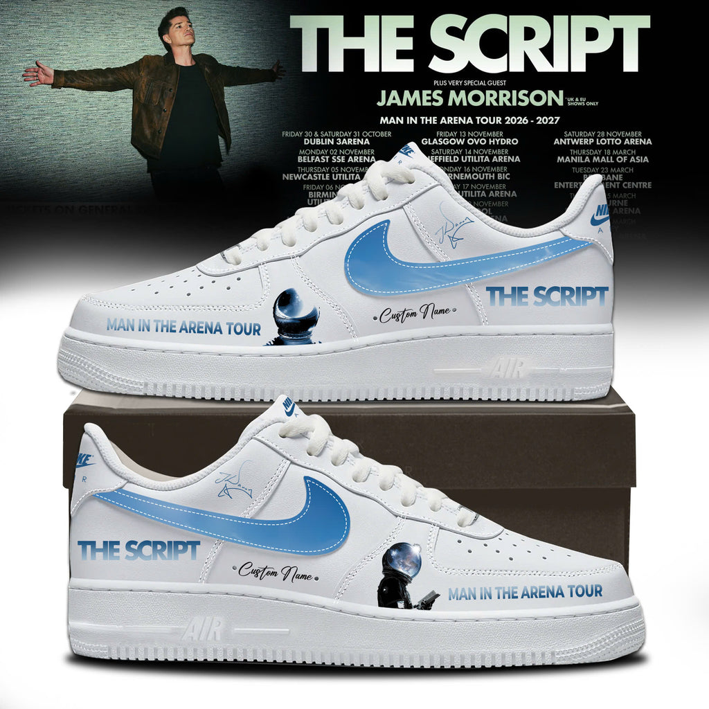 The Script – Man In The Arena World Tour 2026 Limited Edition AF1 Sneakers