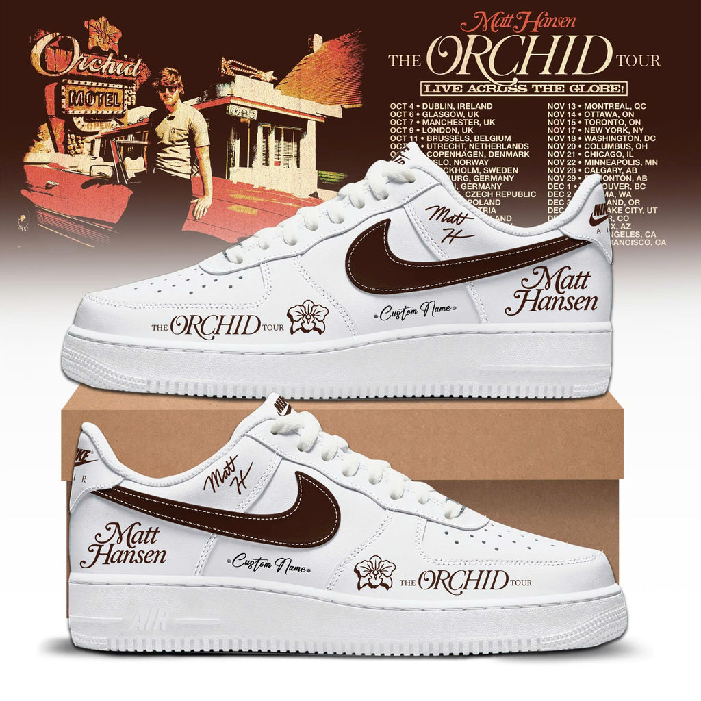 Matt Hansen The Orchid Tour 2026 Limited Edition AF1 Sneakers