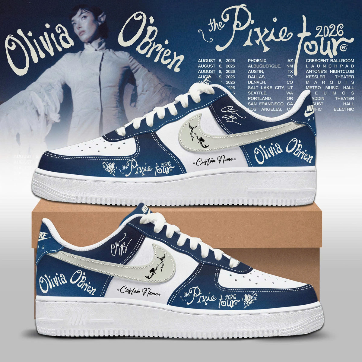 Olivia O'Brien The Pixie Tour 2026 Limited Edition AF1 Sneakers
