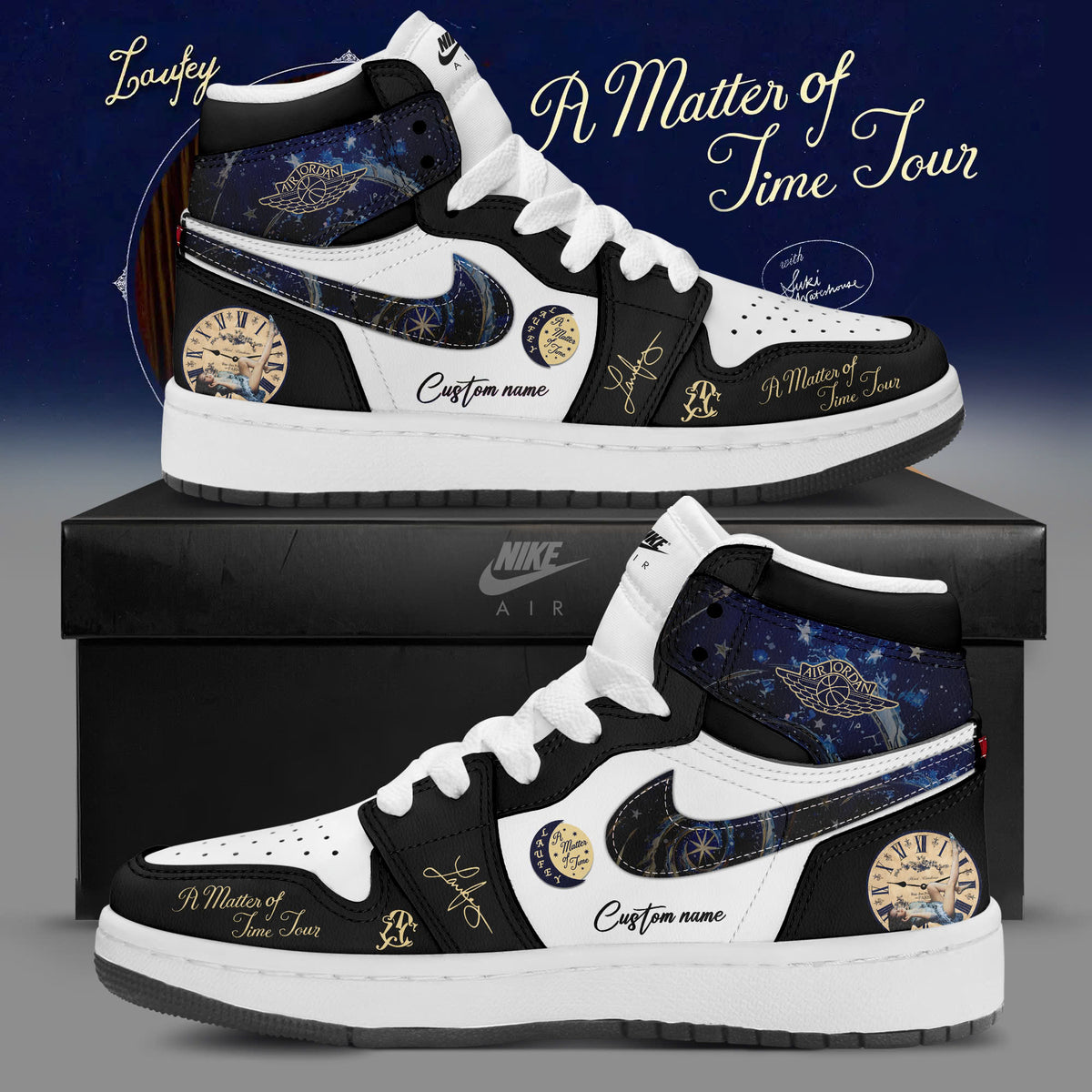 Laufey – A Matter of Time Tour  Limited Edition AJ1 Sneakers