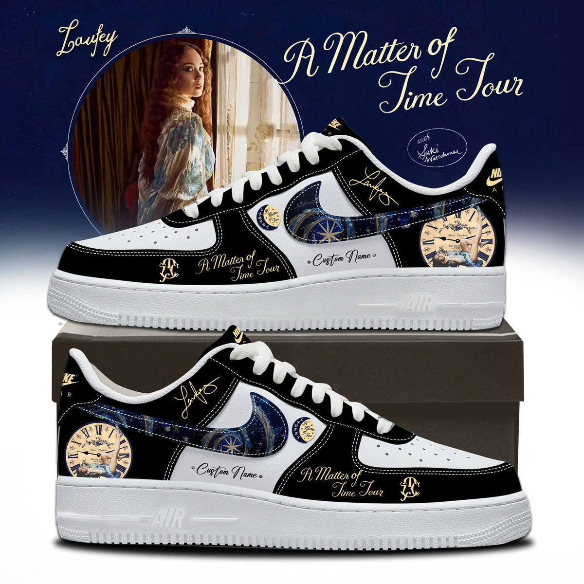 Laufey – A Matter of Time Tour Limited Edition AF1 Sneakers