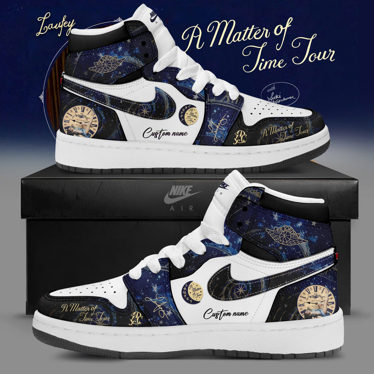 Laufey – A Matter of Time Tour  Limited Edition AJ1 Sneakers