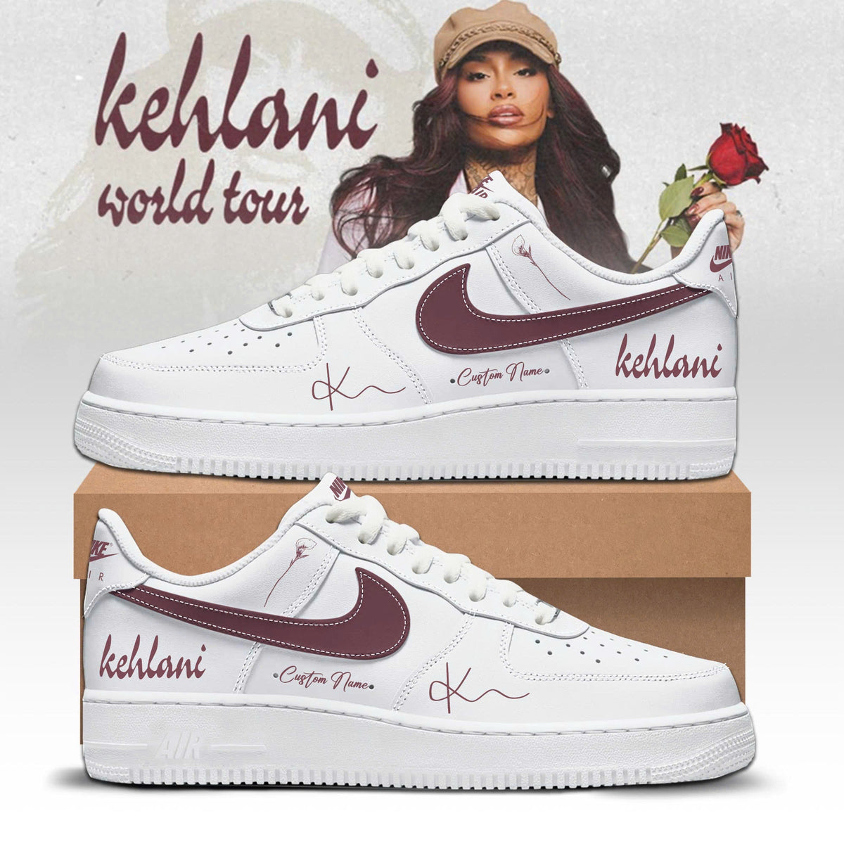 Kehlani World Tour 2026 Limited Edition AF1 Sneakers