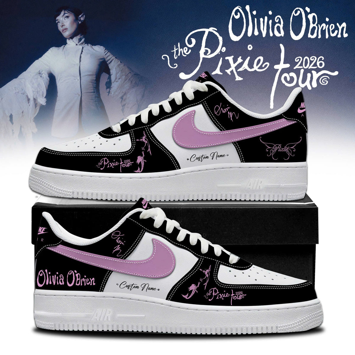 Olivia O'Brien The Pixie Tour 2026 Limited Edition AF1 Sneakers