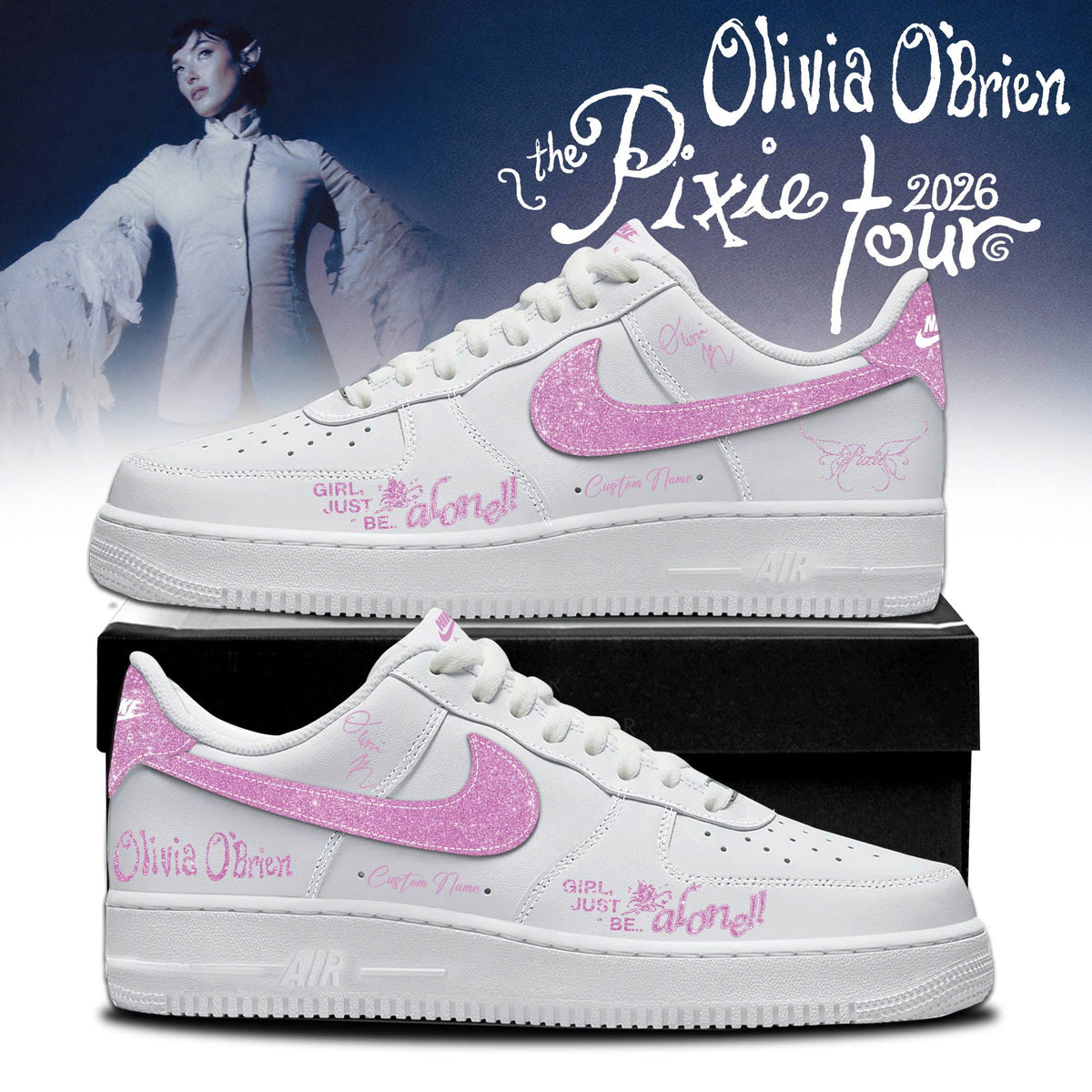 Olivia O'Brien The Pixie Tour 2026 Limited Edition AF1 Sneakers