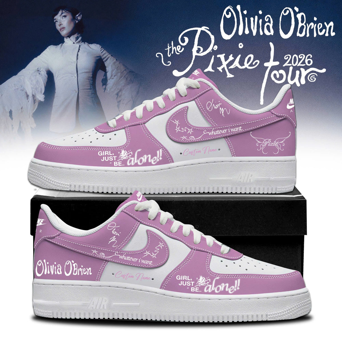 Olivia O'Brien The Pixie Tour 2026 Limited Edition AF1 Sneakers