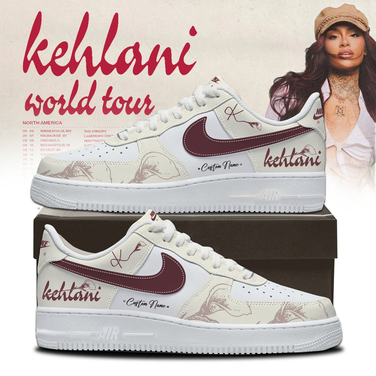 World Tour 2026 Limited Edition AF1 Sneakers 2