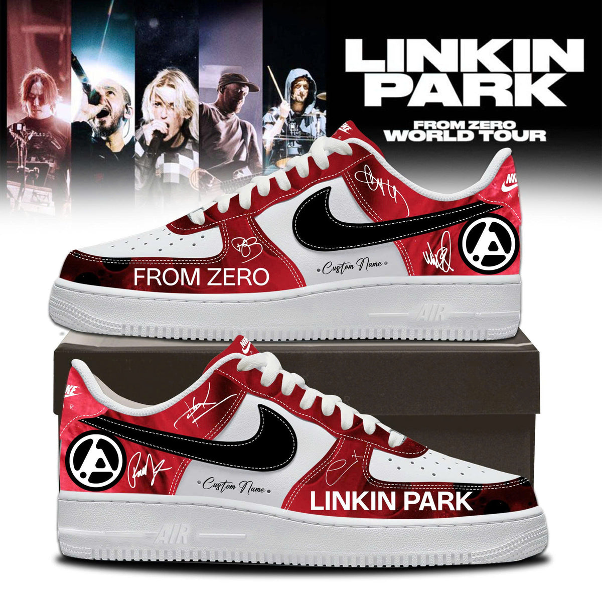 LP From Zero World Tour 2026 Limited Edition AF1 Sneakers