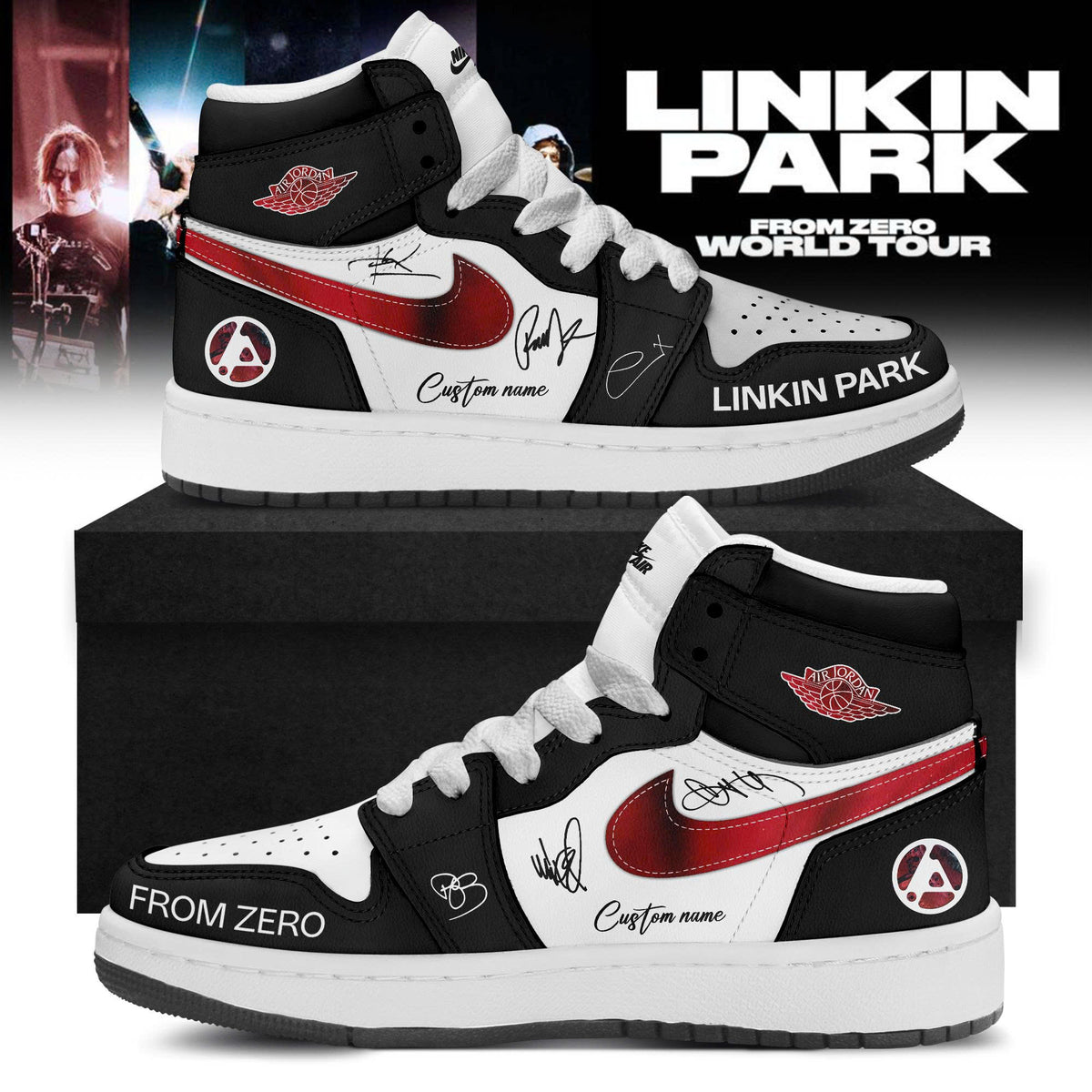 LP From Zero World Tour 2026 Limited Edition AJ1 Sneakers