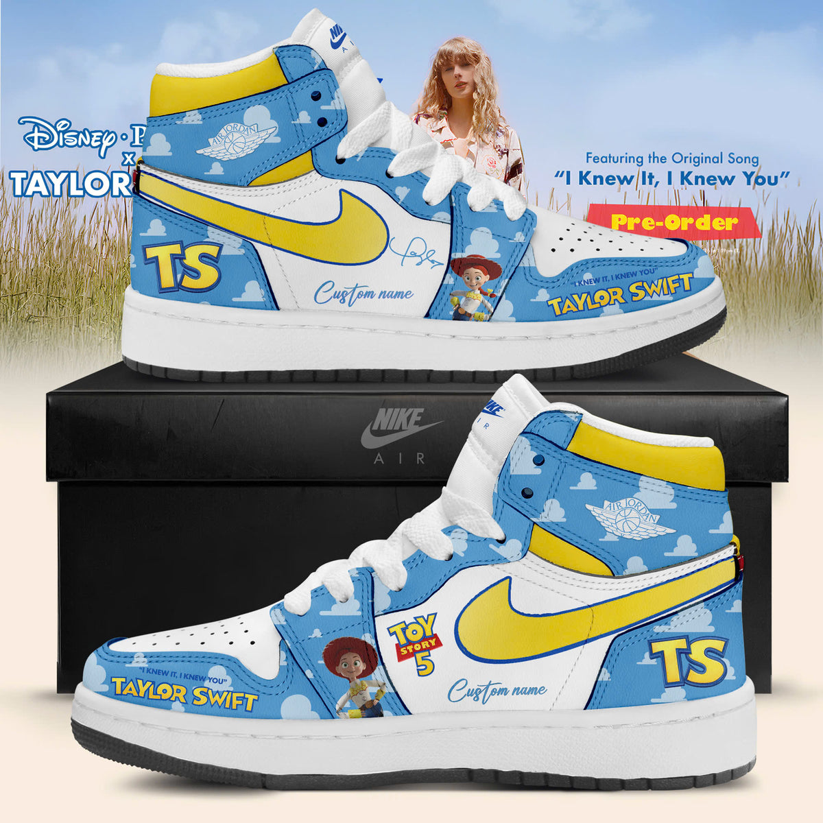 TS x Toy Story 5 "I Knew It, I Knew You" Limited Edition AJ1 Sneakers