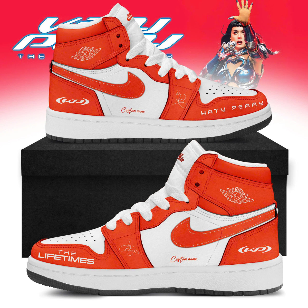 Katy Perry ”The Lifetimes Tour” Limited Edition AJ1 Sneakers