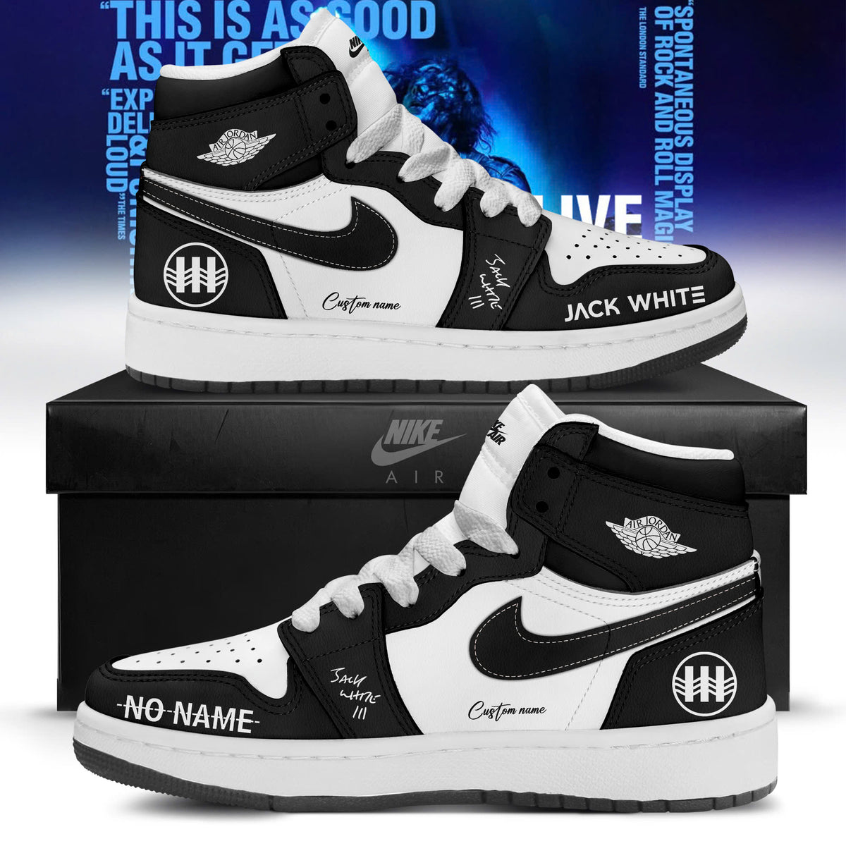 Jack White Live No Name Tour Limited Edition AJ1 Sneakers