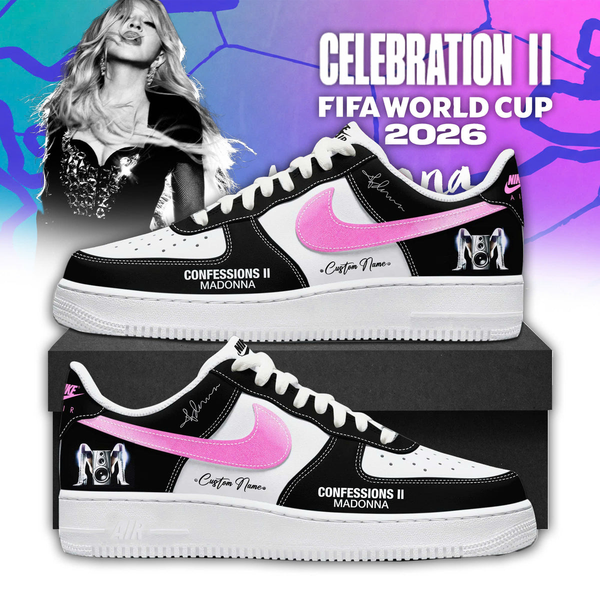 _ Madonna “Confessions II” Limited Edition AF1 Sneakers
