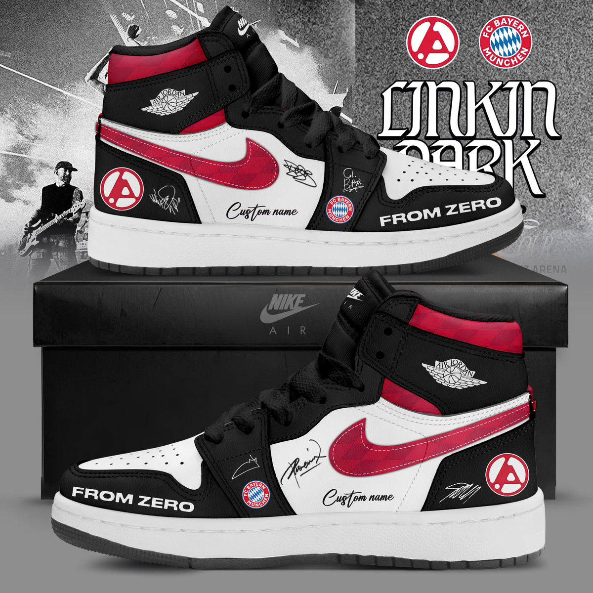 _Bayern München x LK From Zero Welttournee 2026 AJ1 Sneakers